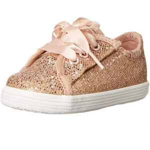 KEDS Kickstart Crib Celebrations Sneaker size 1, color Rose Gold